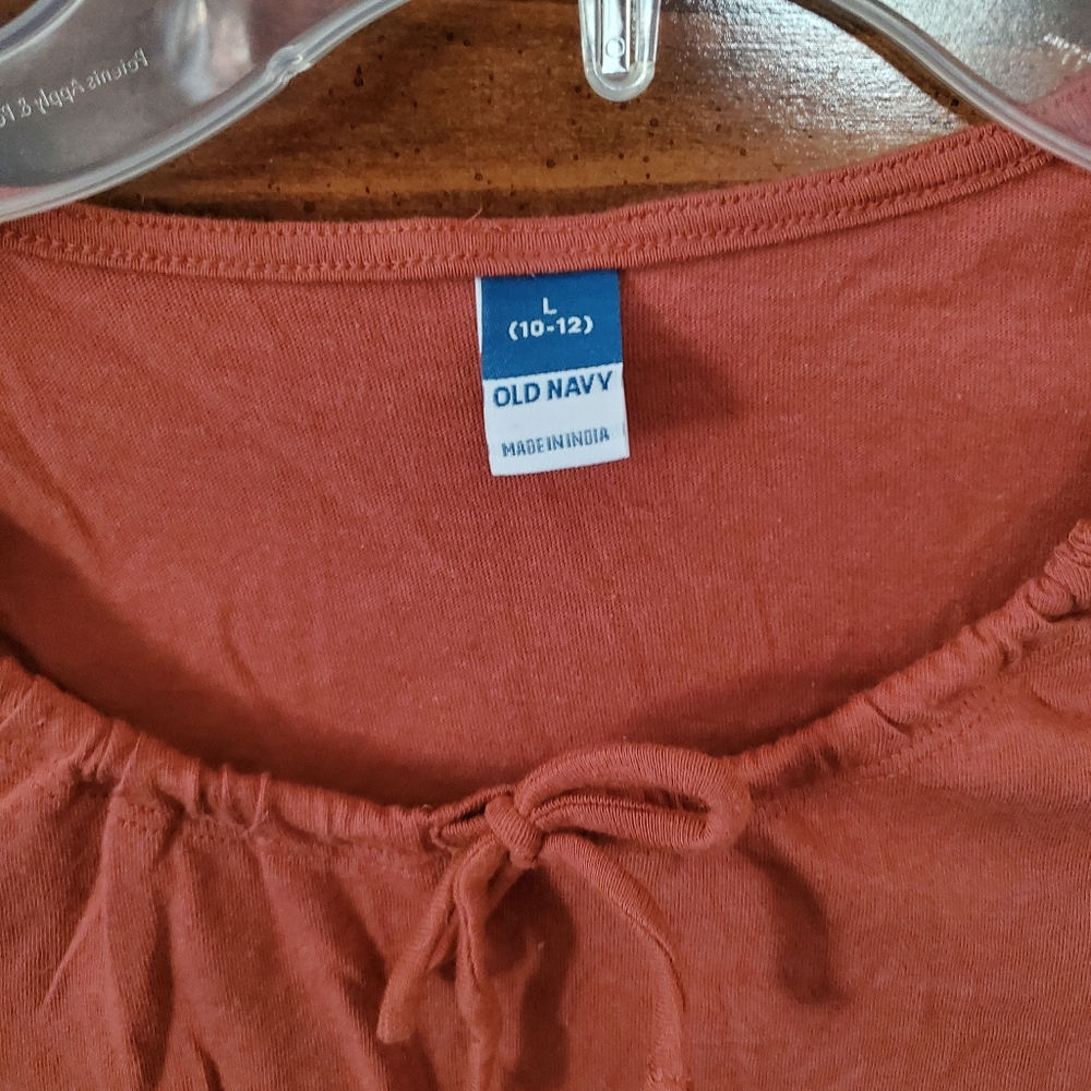Girl's Rust Top - Picture 2 of 3